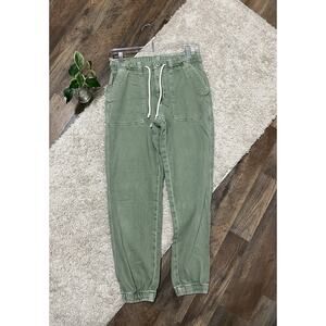 American Eagle Size 0 Washed Green Tomgirl Utility Slouchy Relaxed Jogger Jeans